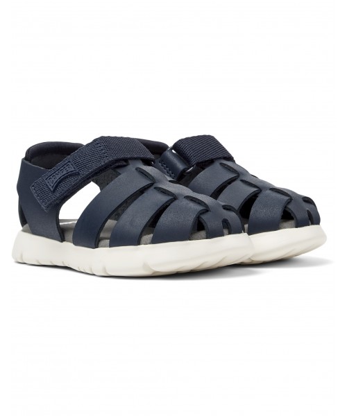 Camper - Oruga Sandal K800489-013 Blue Leather Camper - Oruga Sandal K800489-013 Blue Leather