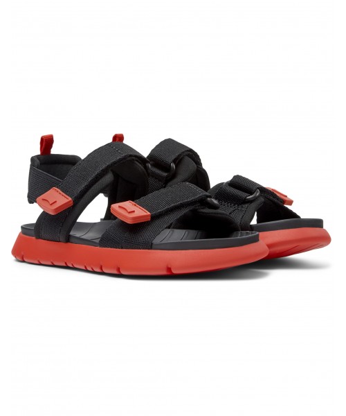 Camper - Oruga Sandal K800637-003 Black Textile Camper - Oruga Sandal K800637-003 Black Textile