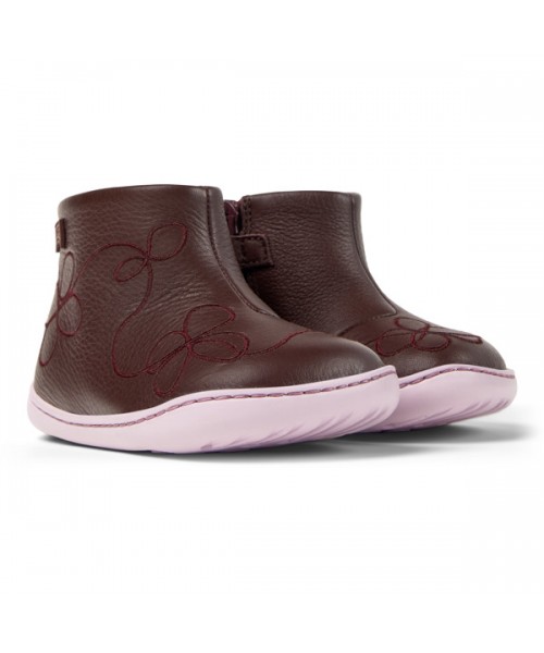 Camper - Peu Cami Tws K900205-005 Burgundy Leather Camper - Peu Cami Tws K900205-005 Burgundy Leather