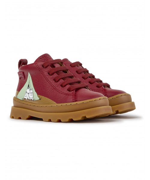 Camper - Brutus Tws by Moomin K900291-016 Burgundy Leather