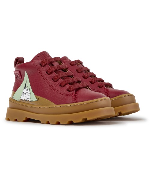 Camper - Brutus Tws by Moomin K900291-016 Burgundy Leather