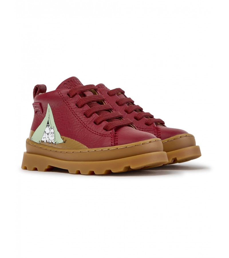Camper - Brutus Tws by Moomin K900291-016 Burgundy Leather Camper - Brutus Tws by Moomin K900291-016 Burgundy Leather