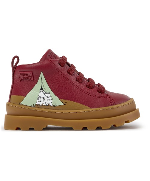 Camper - Brutus Tws by Moomin K900291-016 Burgundy Leather