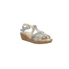 CLARKS - HARPY JEN JNR SILVER LEATHER