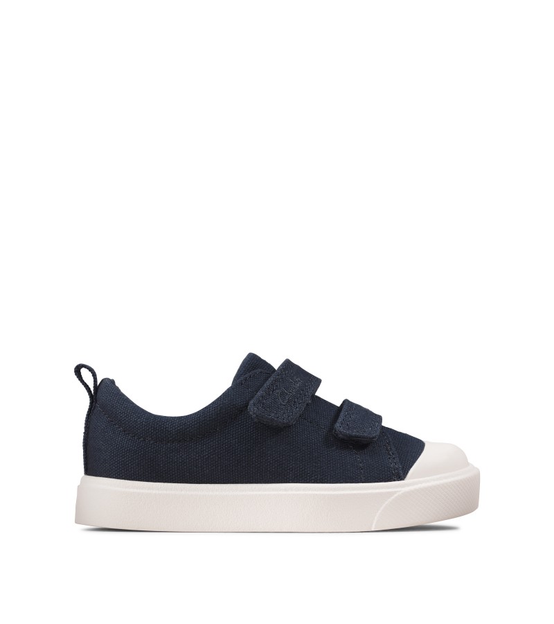 Clarks - City Bright Toddler Navy Canvas