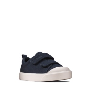 Clarks - City Bright Toddler Navy Canvas