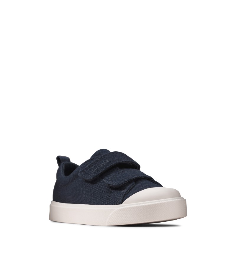 Clarks - City Bright Toddler Navy Canvas