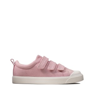 Clarks - City Vibe Kid Pink Canvas