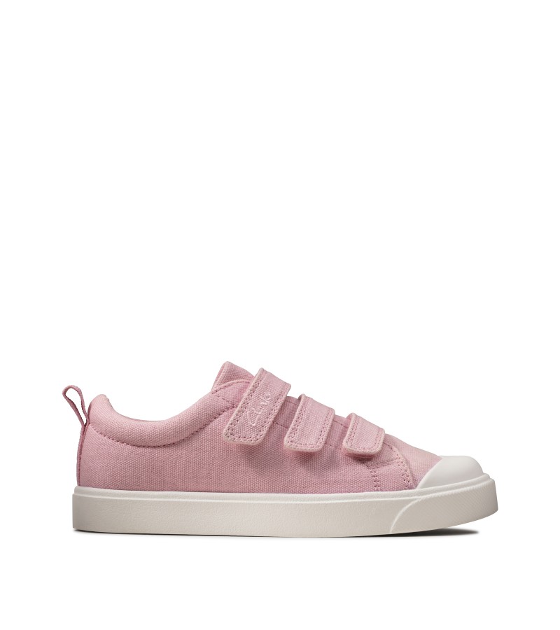 Clarks - City Vibe Kid Pink Canvas