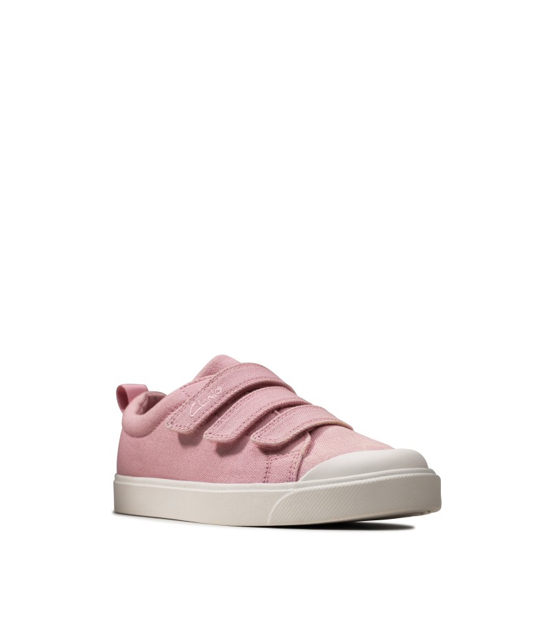 Clarks - City Vibe Kid Pink Canvas