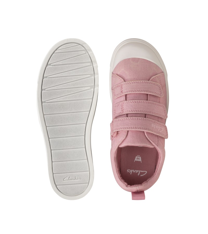 Clarks - City Vibe Kid Pink Canvas