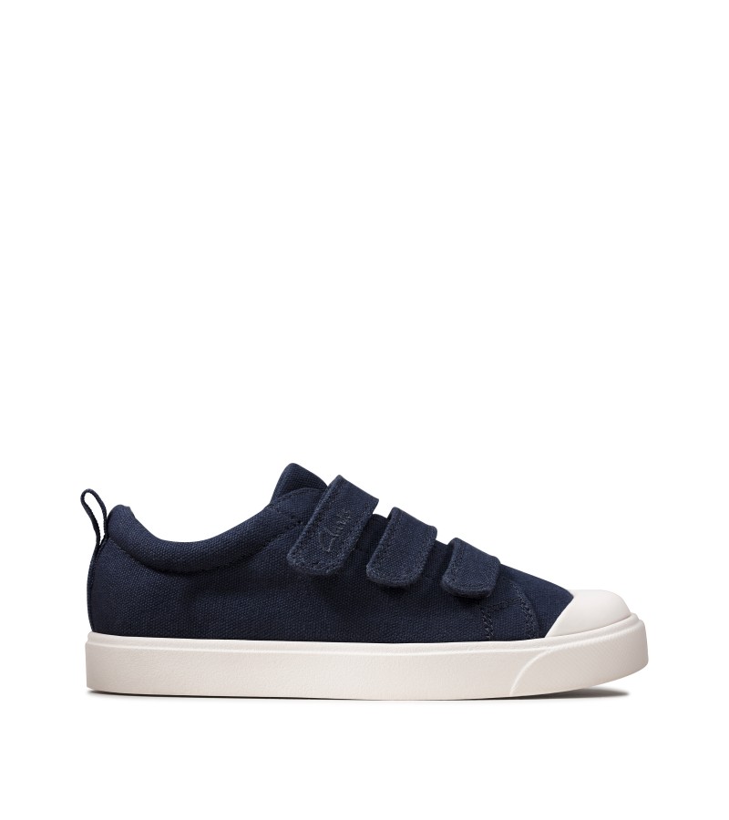 Clarks - City Vibe Kid Navy Canvas