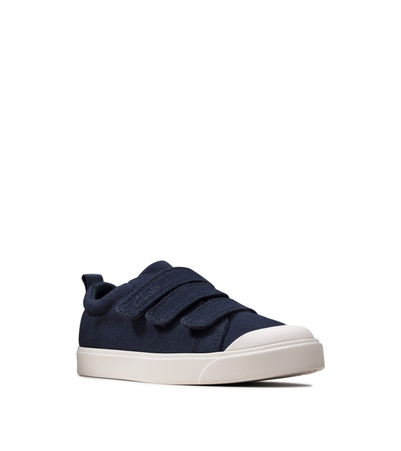 Clarks - City Vibe Kid Navy Canvas