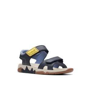 Clarks - Spiney Step Kid Navy Leather