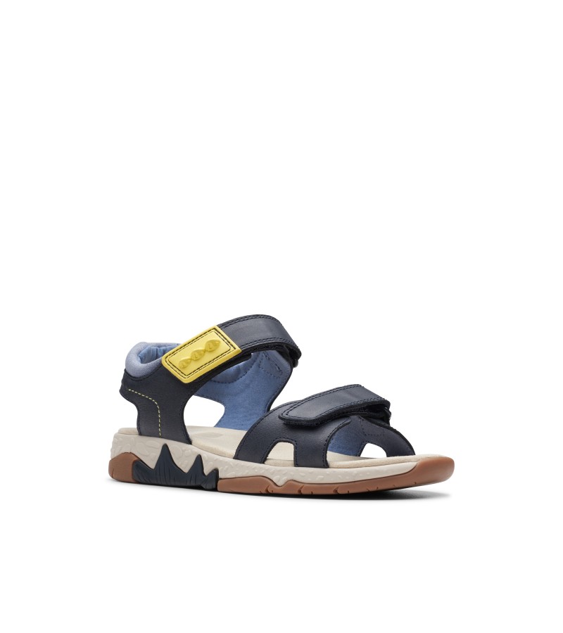 Clarks - Spiney Step Kid Navy Leather