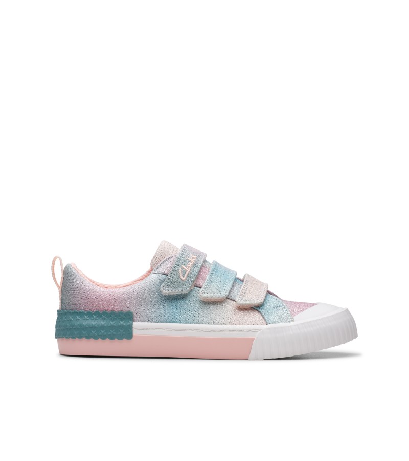 Clarks - Foxing Brill Kid Pastel Textile