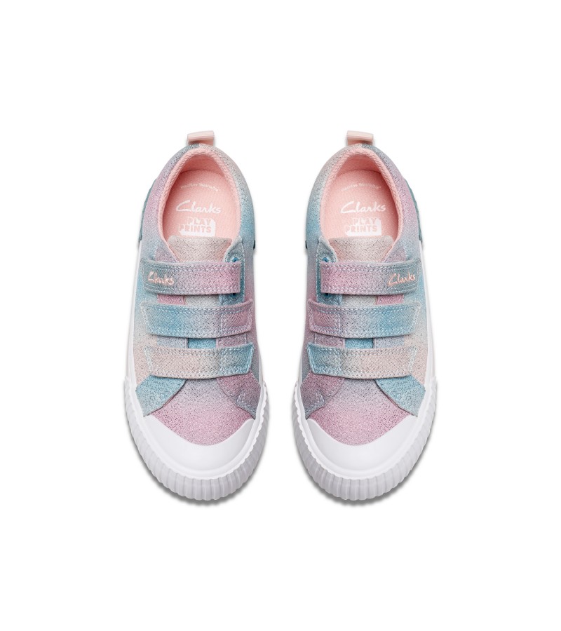 Clarks - Foxing Brill Kid Pastel Textile