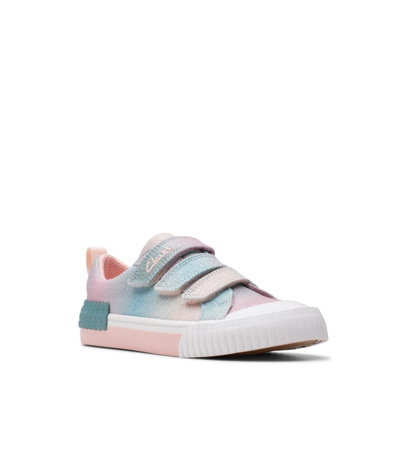 Clarks - Foxing Brill Kid Pastel Textile