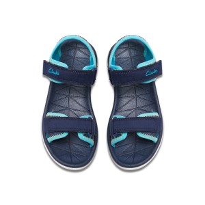 Clarks - Surfing Tide Kid Navy Textile