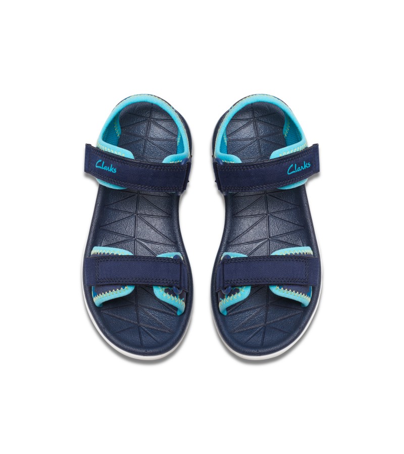 Clarks - Surfing Tide Kid Navy Textile