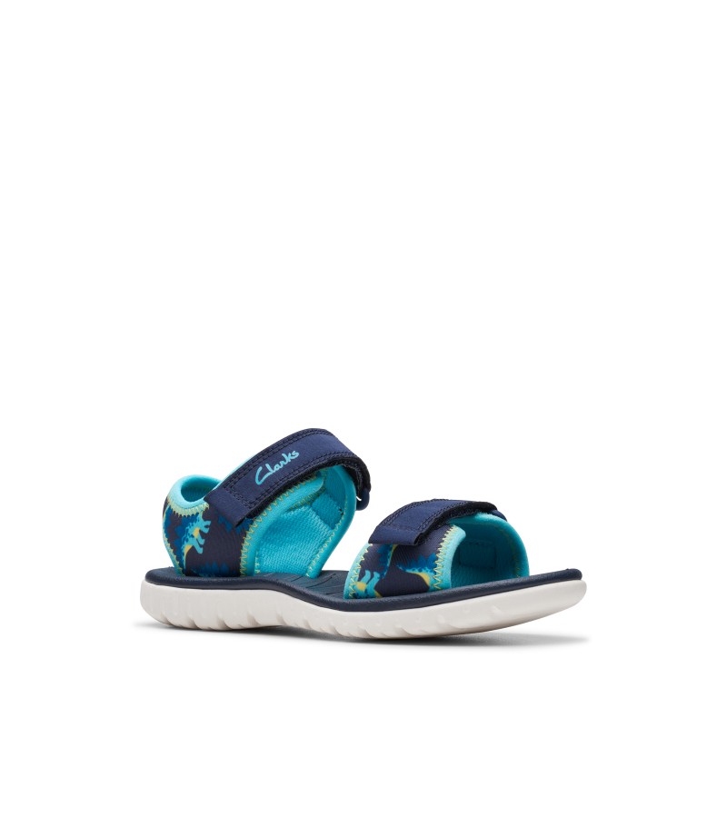 Clarks - Surfing Tide Kid Navy Textile