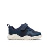 Clarks - Feather Ath Toddler Navy Textile