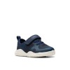 Clarks - Feather Ath Toddler Navy Textile