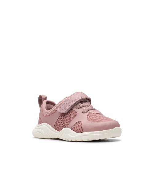 Clarks - Feather Ath Toddler Dusty Pink Textile