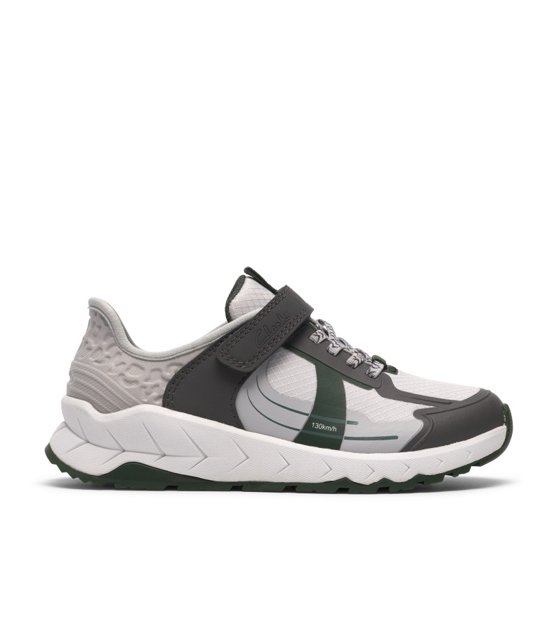 Clarks - Selva Lane Kid Grey/Green