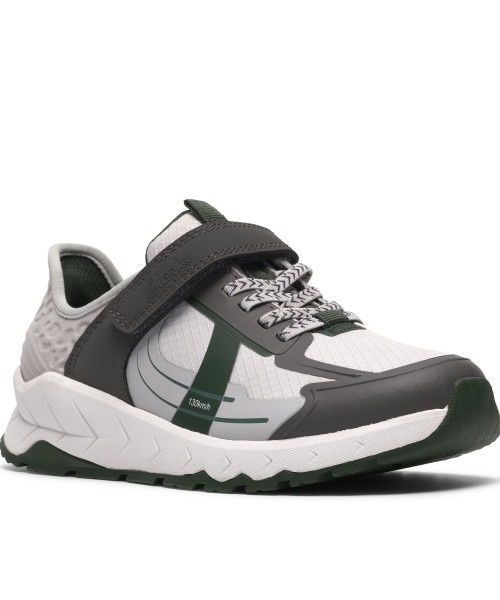 Clarks - Selva Lane Kid Grey/Green