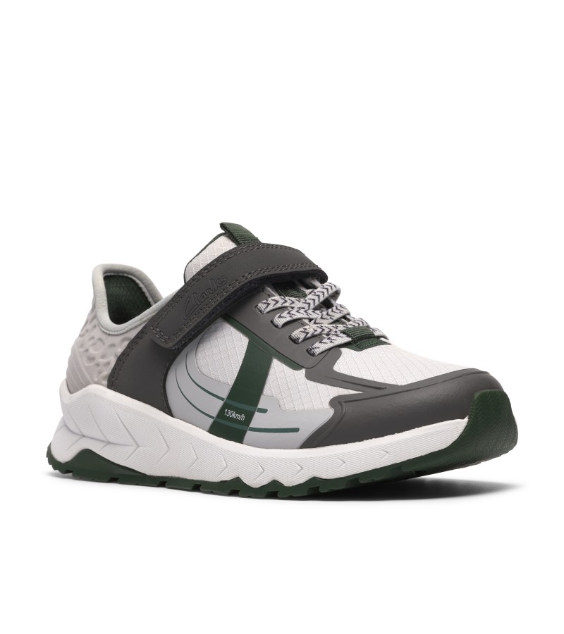 Clarks - Selva Lane Kid Grey/Green