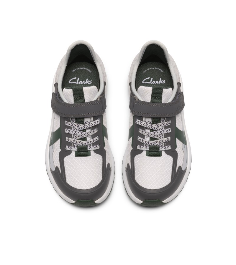 Clarks - Selva Lane Kid Grey/Green
