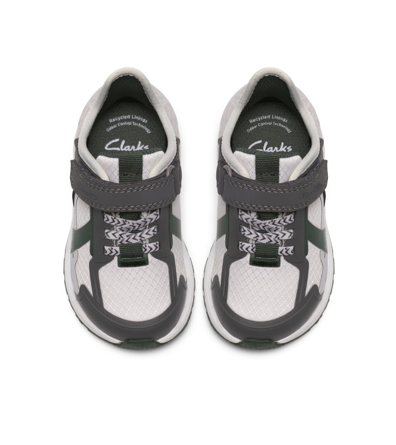Clarks - Selva Lane Toddler Grey/Green