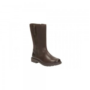 CLARKS - INES RAIN INF BROWN LEATHER