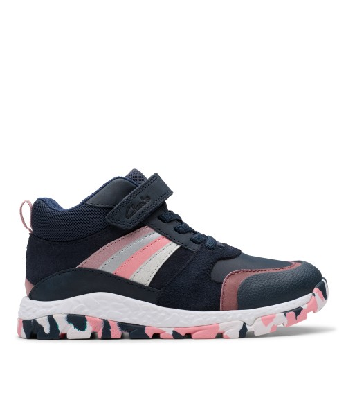 Clarks - Tidal2 Glow Kid Navy Multi Leather