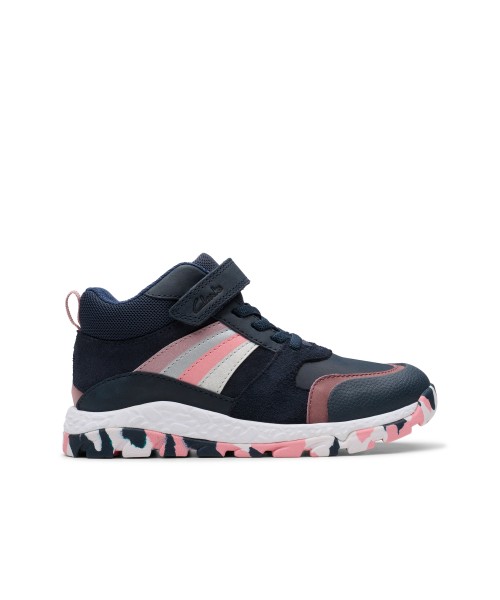 Clarks - Tidal2 Glow Kid Navy Multi Leather Clarks - Tidal2 Glow Kid Navy Multi Leather