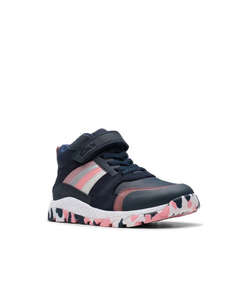 Clarks - Tidal2 Glow Kid Navy Multi Leather Clarks - Tidal2 Glow Kid Navy Multi Leather