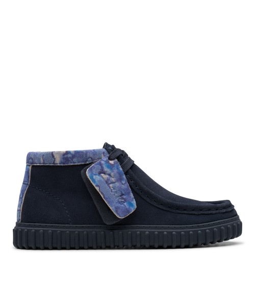 Clarks - Tor Hill Kid Navy Camo Suede