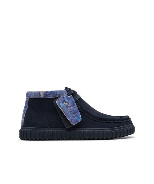 Clarks - Tor Hill Kid Navy Camo Suede Clarks - Tor Hill Kid Navy Camo Suede