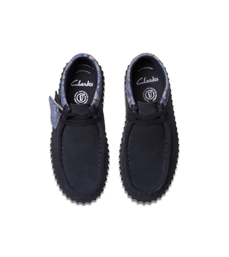 Clarks - Tor Hill Kid Navy Camo Suede