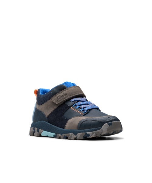 Clarks - Steggy2 Glow Kid Navy Combi Leather Clarks - Steggy2 Glow Kid Navy Combi Leather
