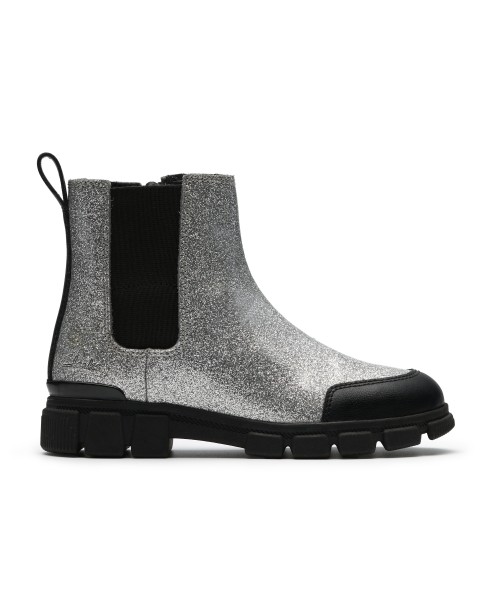 Clarks - Evyn Chelsea Kid Silver Patent Clarks - Evyn Chelsea Kid Silver Patent