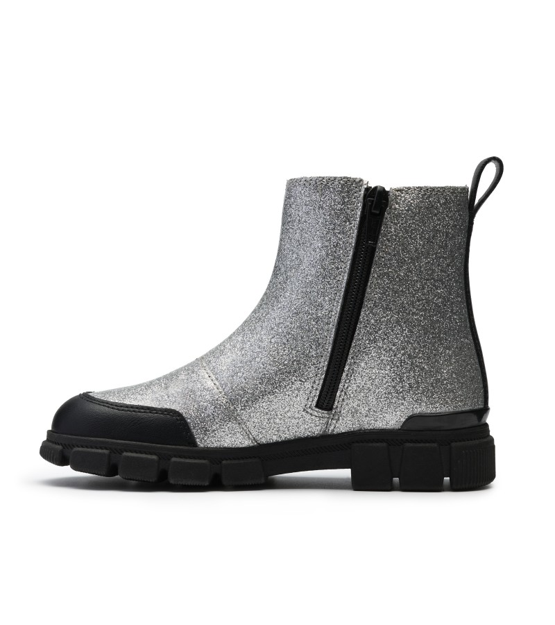 Clarks - Evyn Chelsea Kid Silver Patent