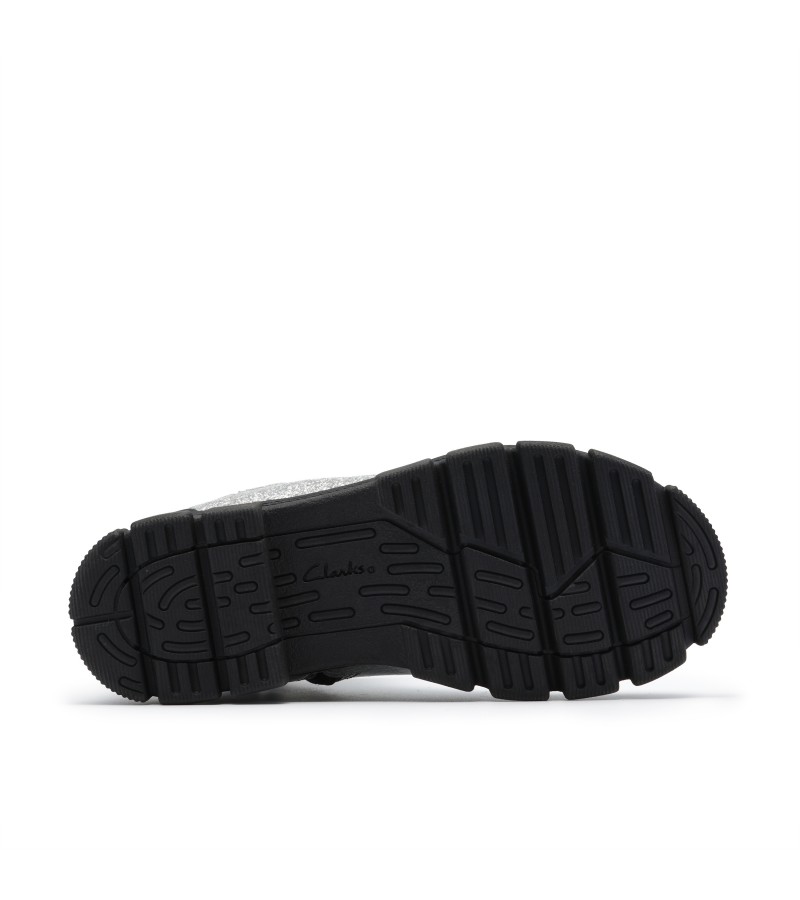 Clarks - Evyn Chelsea Kid Silver Patent