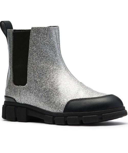 Clarks - Evyn Chelsea Kid Silver Patent