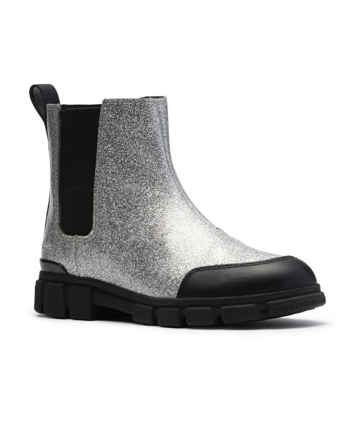 Clarks - Evyn Chelsea Kid Silver Patent Clarks - Evyn Chelsea Kid Silver Patent