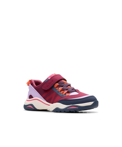 Clarks - Feather Track Kid Berry Combi Clarks - Feather Track Kid Berry Combi