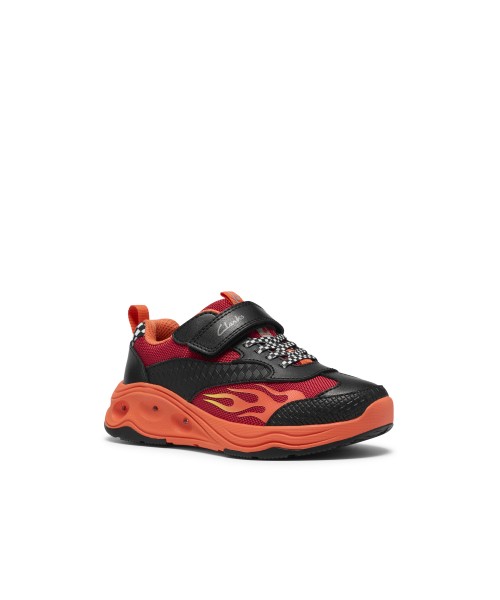 Clarks - Gleam Go Kid Black/Red