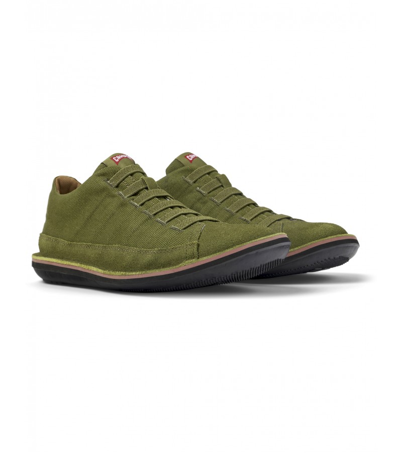 Camper - Beetle 36791-074 Green Textile/Nubuck