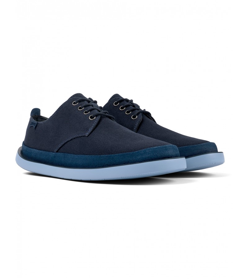 Camper - Wagon K100774-011 Blue Textile/Nubuck